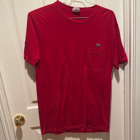 Lacoste Men's Red T-Shirt - Picture 1 of 6